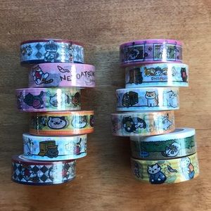 Cat washi tape collection